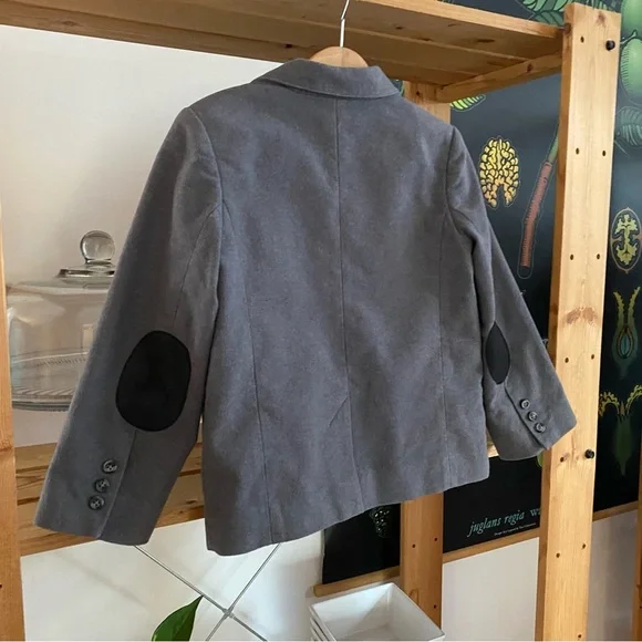 Janie and Jack Gray Blazer With Elbow Patches - Picture 5 of 14